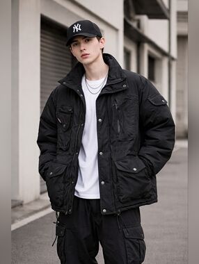 Triple FAT Goose Black Puffer Jacket XL